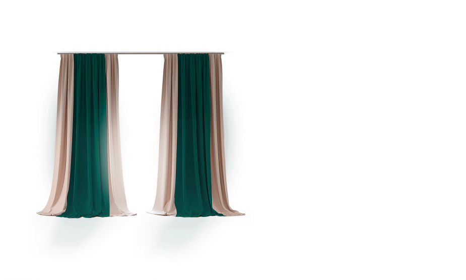 Комплект штор блэкаут Томдом Оливирс изумрудный