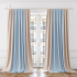 Комплект штор блэкаут Томдом Оливирс голубой